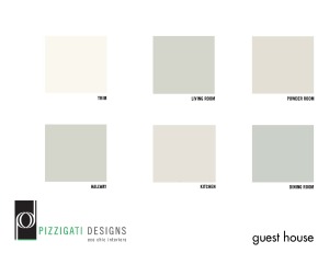 Paint Selections- Guest House